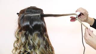 Técnica de onda  rizo con la plancha C1 de Corioliss  Ondas glamurosas con plancha👠💋 [upl. by Beacham]