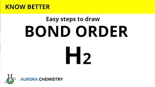 BOND ORDER of HYDROGEN molecule  Bond order of H2 [upl. by Ruttger]