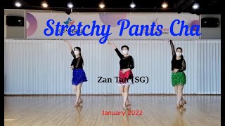 Stretchy Pants Cha Linedance  Improver Cha Cha [upl. by Obocaj698]