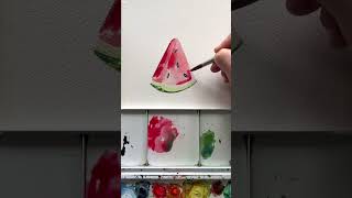 Everything can be simplified into shapes art watercolor drawingtutorial arttutorial artist [upl. by Clyte65]