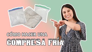 Cómo hacer una COMPRESA FRÍA CASERA ❄️🏠  Fisioterapia [upl. by Kcinnay]