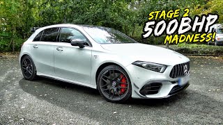 THIS 500BHP TUNED MERC A45S HAS DEVASTATING ACCELERATION [upl. by Ariayek]