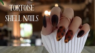 How To Do The Trending Tortoise Shell Nail Designs EASY [upl. by Klump931]