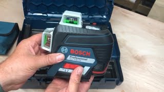 Bosch GLL380CG Green laser level [upl. by Dlorrej776]