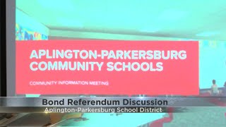 AplingtonParkersburg Schools hold bond referendum discussion [upl. by Ykcir]