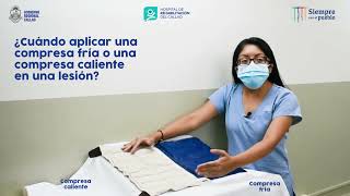 Cuándo aplicar una compresa fría o una compresa caliente en una lesión [upl. by Iel]