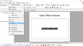 Open Office Impress Text Animation Effects [upl. by Enilegna]