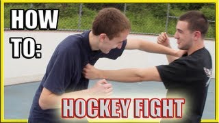 How to Fight Hockey Fighting vs Street Fight Techniques [upl. by Keefe]