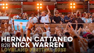 HERNAN CATTANEO amp NICK WARREN at LOVELAND FESTIVAL 2023  AMSTERDAM [upl. by Nnylirak537]