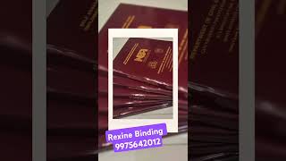 Rexine Binding rap song gold golden embossing thesis report golden book [upl. by Eedyak]