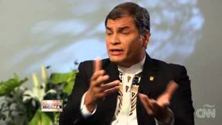 Rafael Correa quotFrente a frentequot con Ana Pastor  Parte 1  CNN en Español [upl. by Sayette602]