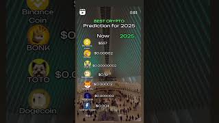 Top Crypto Predictions for 2025 🚀  Binance Coin Dogecoin Shiba Inu amp More  Crypto Trending [upl. by Margaretha]