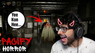 YE KON HE CarryMinati Playing Pacify Horror Gameplay Ever [upl. by Yralih]