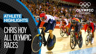 Chris Hoys 🇬🇧 Seven Olympic medal races  Athlete Highlights [upl. by Nnainot787]