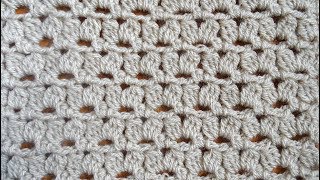 Learn The Beautiful V Cluster Crochet Stitch With This Easy Righthanded Tutorial [upl. by Safire]