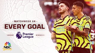 Every Premier League goal from Matchweek 24 202324  NBC Sports [upl. by Capon399]