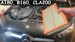 W177 Mercedes Air Filter Replacement A200 [upl. by Aerdma]