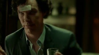 Sherlock BBC  STAG NIGHT scene  Johnlock [upl. by Airehs]