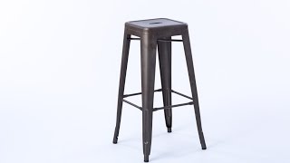 Iron Bar Stools Rustic [upl. by Adnole]