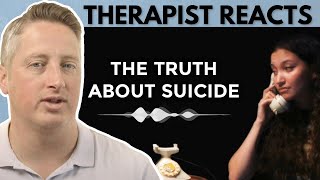 Therapist Reacts RAW to Listening to Strangers’ Real Voicemails About Suicide [upl. by Aohk]