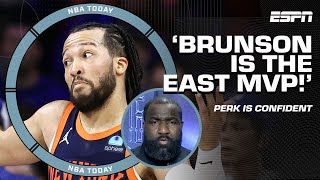 JALEN BRUNSON IS THE MVP OF THE EAST 😤  Perk reacts to Knicks vs 76ers  NBA Today [upl. by Arannahs961]