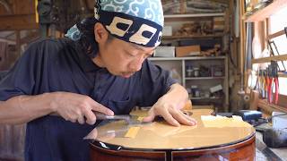 A Japanese craftsman who has dedicated his life to making acoustic guitars アコースティックギター 製作 [upl. by Suivatna]