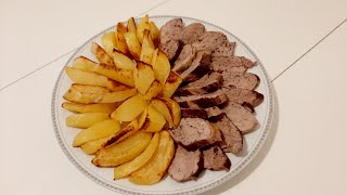 FILETTO IN CROSTA al forno con PATATE ricetta di carne facile e veloce [upl. by Onofredo]