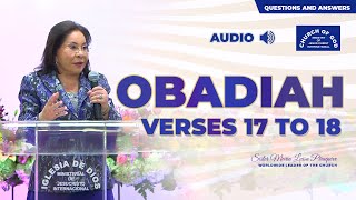 English QampA Obadiah v17 to 18 by Sr Maria Luisa Piraquive [upl. by Jona592]