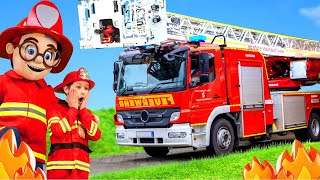 The Kids learn about firefighting and drive a real fire truck 🧑‍🚒 [upl. by Donata70]