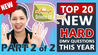 Part 2 10 NEW DMV Test Questions 2024  From Easy to Hard Dont Miss These DMV Test Brain Busters [upl. by Olihs]