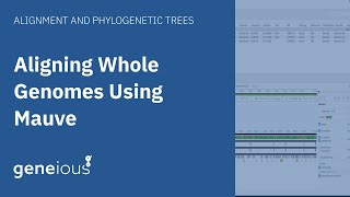 How to Align Whole Genomes Using Mauve in Geneious Prime [upl. by Suez]