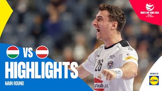 A late win AGAIN 😨  Hungary vs Austria  Highlights  Mens EHF EURO 2024 [upl. by Ytoc]