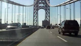 George Washington Bridge Upper Level northeastbound [upl. by Stalder]