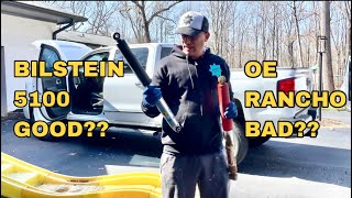 Installing and Reviewing the Bilstein 5100 Shocks on a 2018 Chevy Silverado 2500HD [upl. by Leuname]