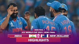 India Vs New Zealand World Cup 2023 Semifinal Full Match Highlights IND vs NZ CWC Full Highlights [upl. by Dilahk]