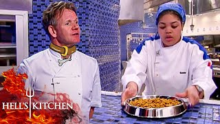 Chef Serves DOG FOOD to Gordon Ramsay  Hells Kitchen [upl. by Adelle487]