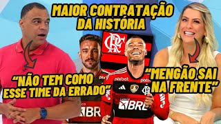 Renata Fan e Denilson se RENDEM ao FLAMENGO de 2024 Reação de PALMEIRENSE De La Cruz no Fla ao vivo [upl. by Trant]