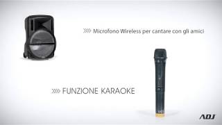 ADJ Bob Karaoke Speaker cod 76000012  Italiano [upl. by Ahsitaf]