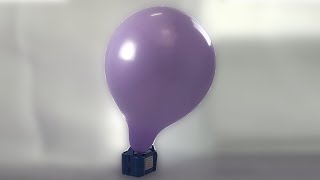 Middle sized purple balloon blow to POP balloon BTP 96 [upl. by Aryam]