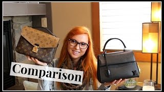 Louis Vuitton Comparison  Pochette Metis VS Cluny BB [upl. by Fortunia31]