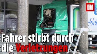 Herzinfarkt am Steuer Lkw rast in Hamburger Büros [upl. by Peh]