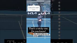 Is this serve valid Opelka serving 😮 tennis tennisserve opelka tennisrules [upl. by Eityak]