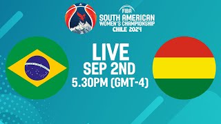 LIVE  Brazil v Bolivia  FIBA South American Womens Championship 2024 [upl. by Bausch]