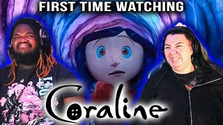 Coraline 2009 MOVIE REACTION  THIS WAS AMAZING [upl. by Ahtekal]