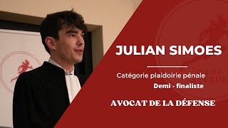 Julian SIMOES  Demi Finale Lysias Sceaux 2023  Plaidoirie Pénale [upl. by Grishilde82]