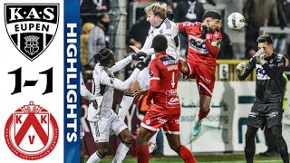 KV Kortrijk vs KAS Eupen 11 Highlights  Courtrai  Eupen  Jupiler Pro League 2023 [upl. by Thoer]