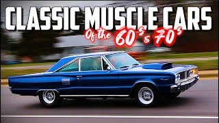 AMAZING MUSCLE CARS Of the 1960s amp 1970s Nostalgia Classic Muscle Cars Street Machines Car Show [upl. by Freud]