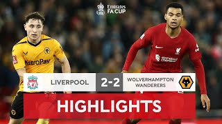 Gakpo Debut Ends In A Draw  Liverpool 22 Wolves  Emirates FA Cup 202223 [upl. by Jedediah211]