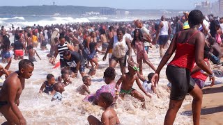 Durban beach the busiest in africa [upl. by Lindy871]