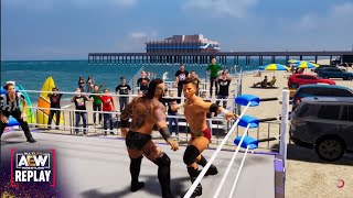 MJF vs Malakai Black Beach Bash AEW Fight Forever [upl. by Terrej826]